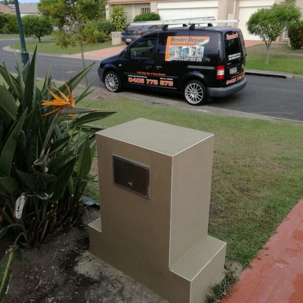 Recent Gold Coast render repair job