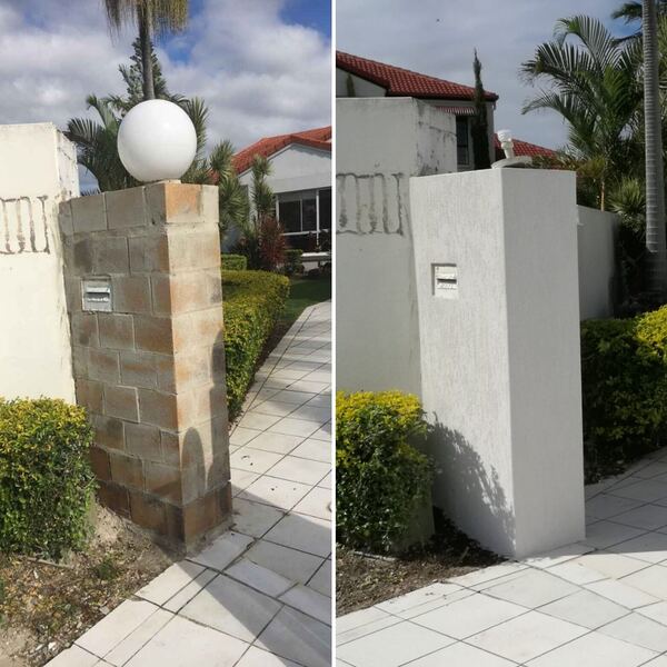 Recent Gold Coast render repair job